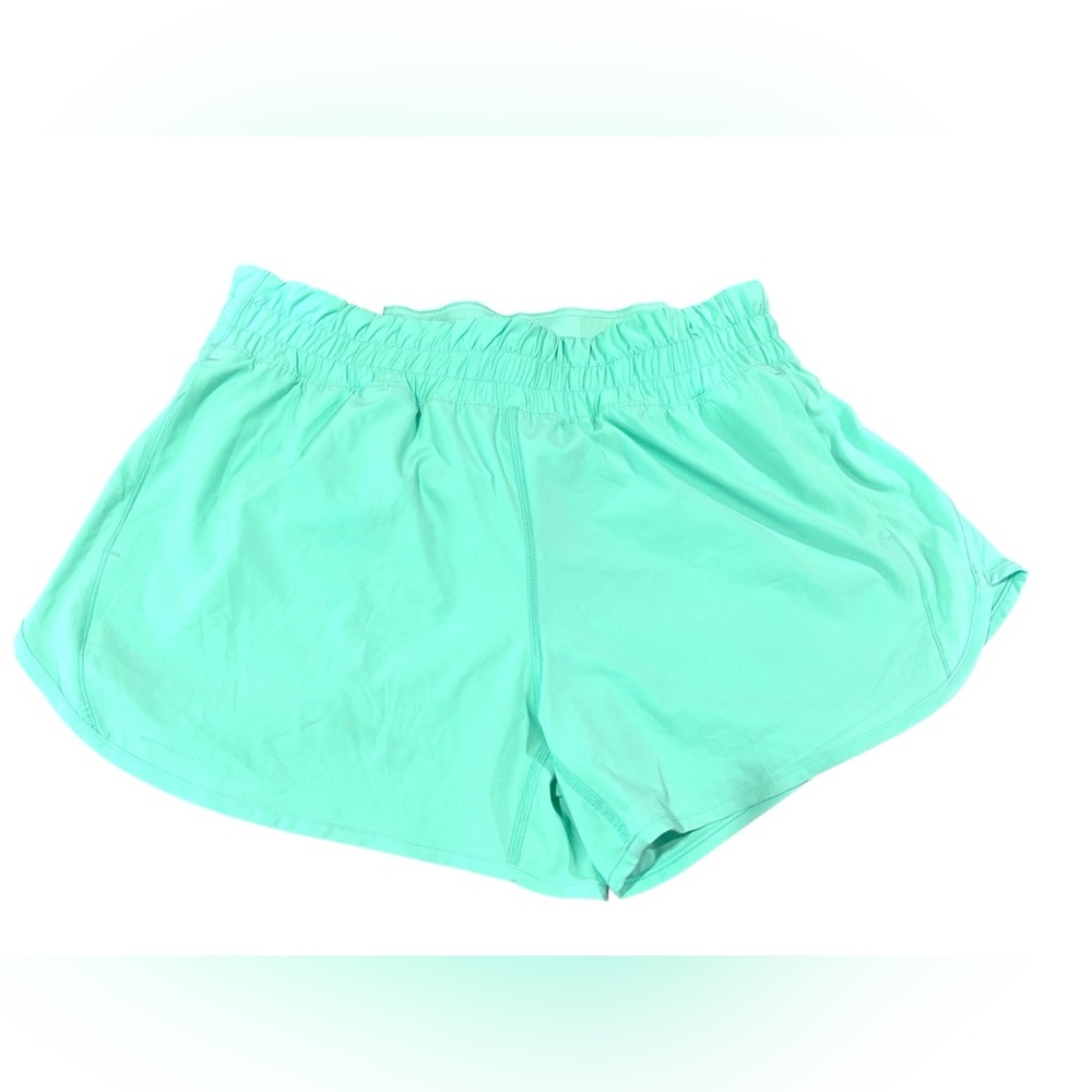 Vibrant Mint Green Athletic Shorts with Elastic Waist